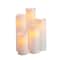 6 Pack: White 5 Piece LED Wax Pillar Candle Set by Ashland®